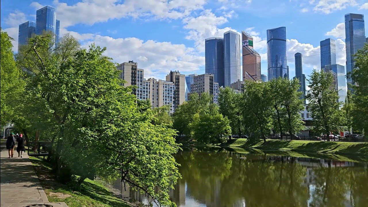 Парк рядом с Москва-Сити: Красногвардейские пруды и парк Красная Пресня. Прогулка без слов