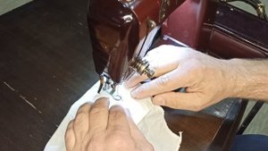Стёжка (штопка) на швейной машине Freia (в дополнение к предыдущему видео)