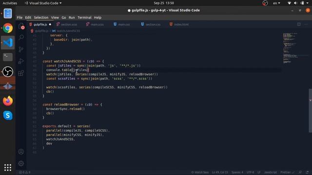 07 - File Watchers & reloading the browser due to code changes in real time via browsersync - Gulp смотреть онлайн