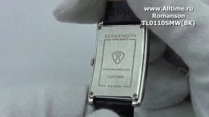 Мужские наручные швейцарские часы Romanson TL0110SMW(BK)