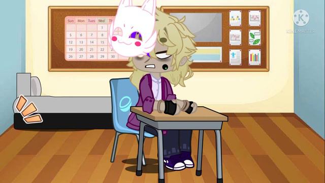 Travis Afton in online school Afton family au
