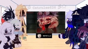 sans aus react to nightmare sans // 4/4 // gacha // angst // animation // #sans