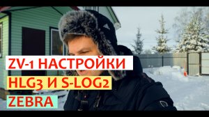 Мои настройки на Sony ZV1 HLG3 S-LOG2, Zebra