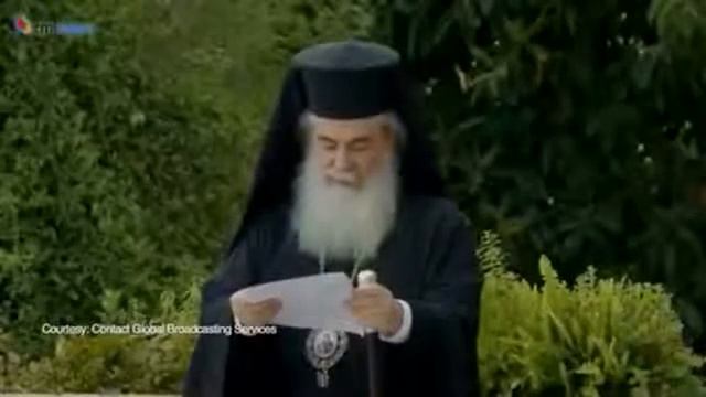 Молитву с совершает с еретиками Иерусалимский лжепатриарх Феофил.
