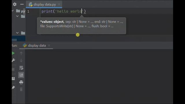 Python code easy: Hello World