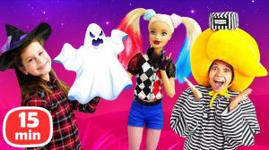 Празднуем Хэллоуин в королевстве Принцессы Сины! Наряд для куклы Барби и украшения к празднику