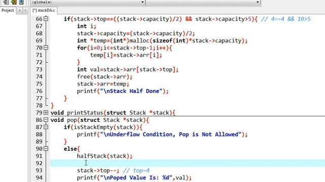 stack data structure | Must Watch Video | stack implementation using dynamic array | part 7 смотреть онлайн
