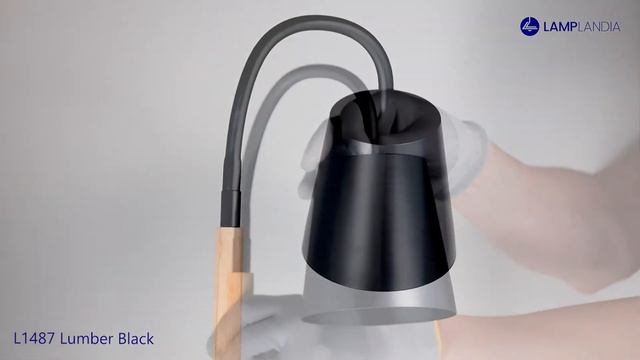 Торшер L1487 Lumber Black Lamplandia смотреть онлайн