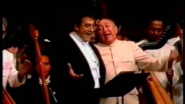 Placido Domingo y Simon Diaz - Caballo Viejo смотреть онлайн