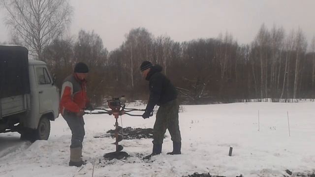 Бурение лунок в мерзлой земле - компания "Артель" - Тула смотреть онлайн