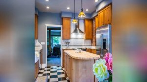 75 Linoleum Floor Kitchen With Ceramic Backsplash Design Ideas You'll Love ?