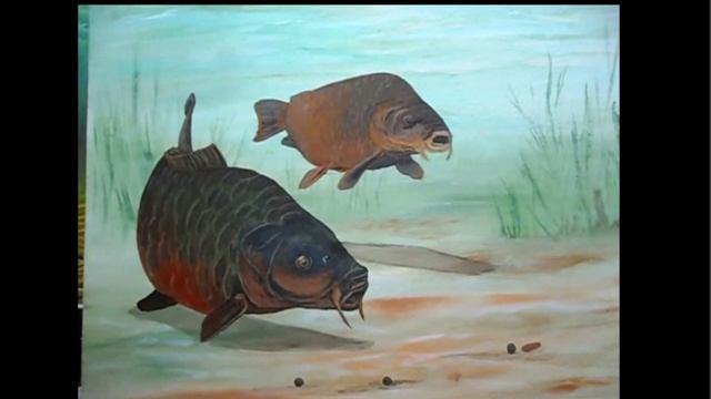 Fish acrylic painting Best tutorial for beginners ?? смотреть онлайн