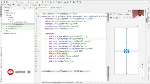 ConstraintLayout Adjust the View Size , Fixed, Wrap Content, Match Constraint In Hindi смотреть онлайн