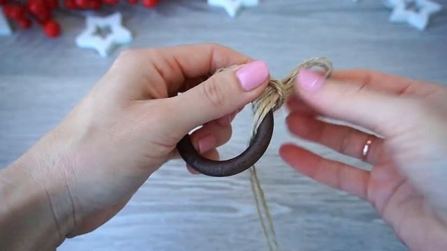 Елочные игрушки в эко стиле своими руками/новогодние игрушки мастер класс/christmas Tree Toy