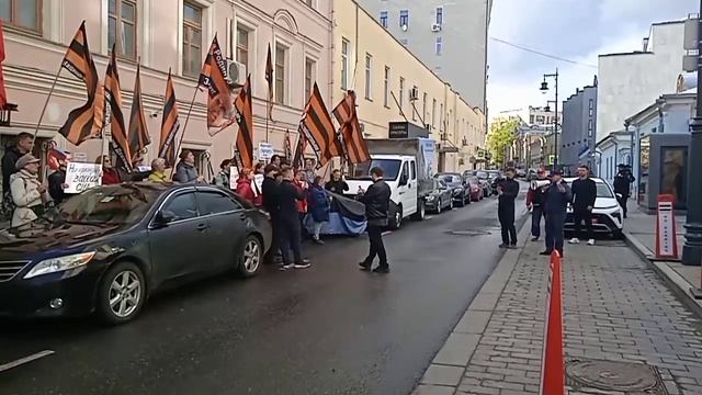 Акция НОД у посольства Нидерландов