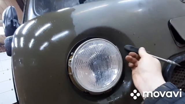 УАЗ 3303 установка лэд фар, простым способом. смотреть онлайн