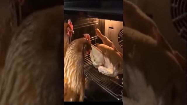 Петух в духовке