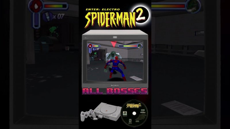 Spider-man 2 - All Bosses #shorts #ps1 #retro #allboss