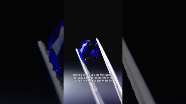 Blue Moissanite v. Lab-Grown Blue Sapphire