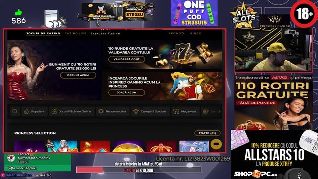 MEGA BONUS HUNT 7000 RON pe !PRINCESS ? 110 rotiri FARA DEPUNERE ?LIVE?RESTRICTIONAT?18+?ONLY? смотреть онлайн
