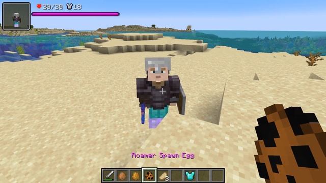 НОВЫЕ МОБЫ - ИГРОКИ В МАЙНКРАФТ  ОБЗОР МОДА MINECRAFT Hostile Humans