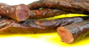 Домашняя копченая колбаса из лося
