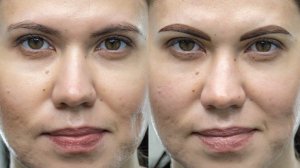 Перманентный макияж бровей. Правильная форма и цвет. Несмываемый эффект.