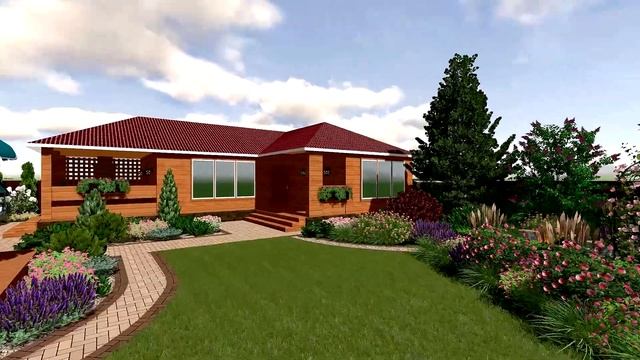 Ландшафтный дизайн участка 10 соток. Визуализация смотреть онлайн