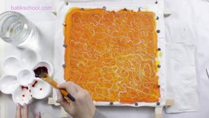 3d - эффекты с помощью чантинга в горячем батике