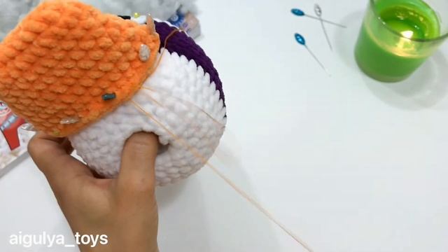 Как пришить клюв • Вязание игрушек крючком • Амигуруми крючком