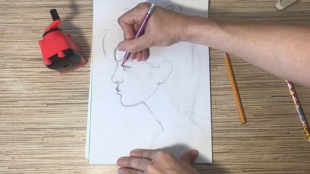 Рисунок головы. Профиль. Как рисовать по простой схеме. Поговорим о распространенных ошибках.