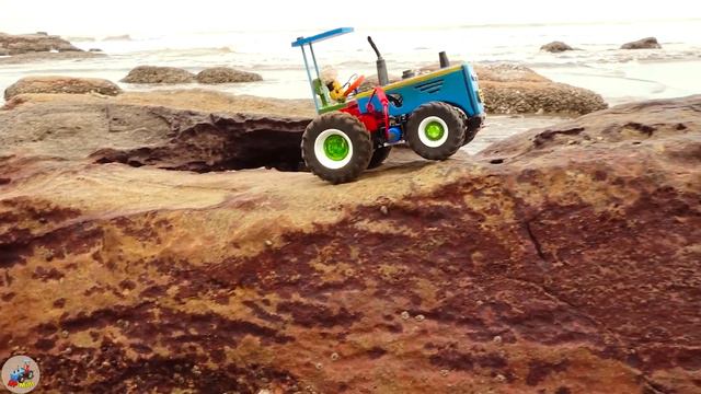 Top diy tractor making mini train line repair  diy Concrete Mixer  Excavator fix Railway  HP Min