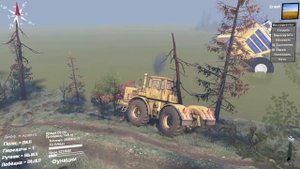 Spintires: вытаскиваем белаз с дна озера вертолетом