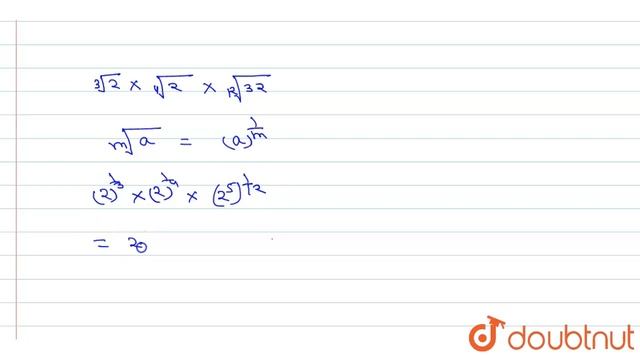 "The product `root3(2).root4(2). root12(32)` equal to (A)sqrt(2)(B)2(C)root12(2)(D)root12(32)" смотреть онлайн