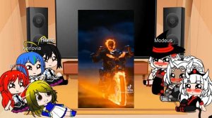 Reencuentro de la familia blaze y reacción junto a DXD y Girls Helltaker a Ghost Rider