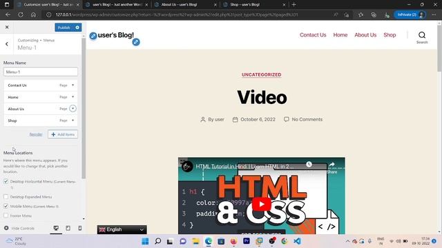 How to Create MENU & SUBMENU in WordPress | Add MENU in Wordpress Website | WordPress Tutorial 2022 смотреть онлайн