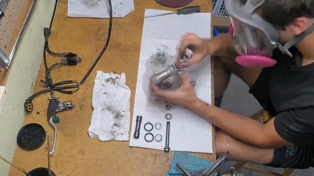 2001 Honda CR250R Build : Part 2 - Cleaning Brushing and Engine DisassemblyCleaning