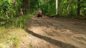 Обновлённый грейдер на базе мотоблока и адаптера. Ровняю дорогу к хутору