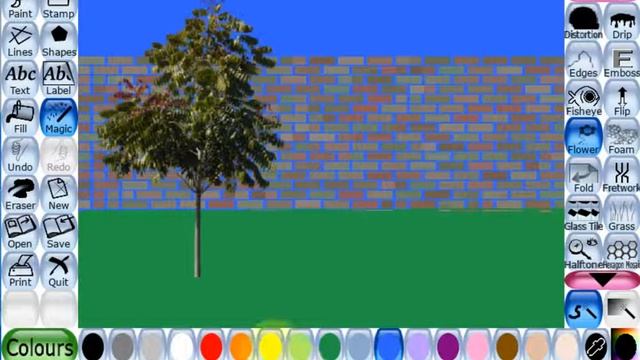 How to make a scenery in Tux Paint | Easy Drawing in Tux Paint смотреть онлайн