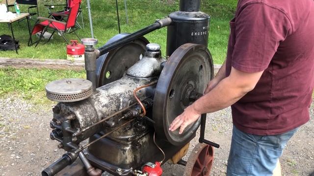 Antique Diesel Engine Start-Up 1 Cyl Witte Diesel смотреть онлайн