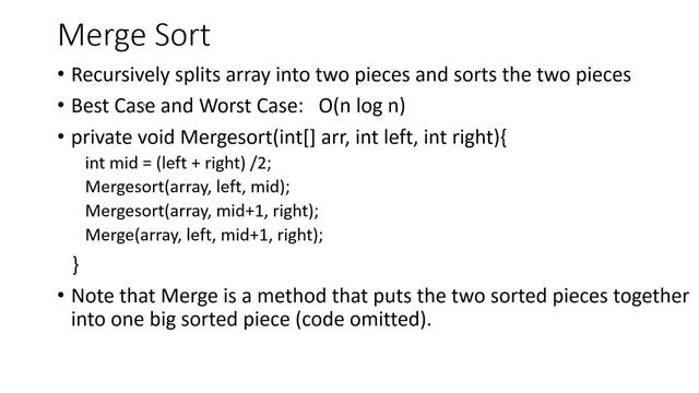 Sorting and Searching Algorithms - AP Computer Science Lesson 11