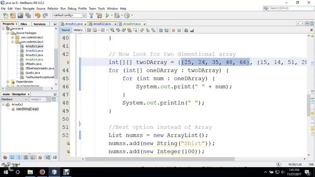 Java Array Getting Started, 2D, 3D смотреть онлайн