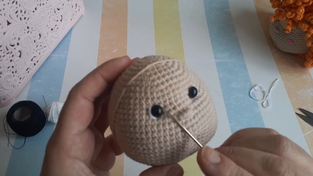 Как оформить глазки для куколки ??? смотреть онлайн