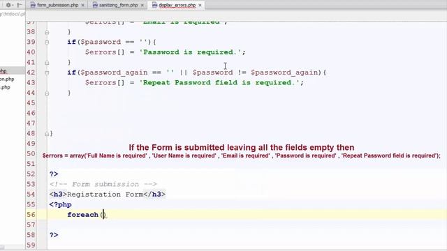 PHP Day 7 display errors to registering users смотреть онлайн