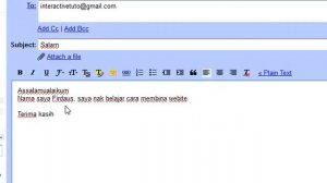 Gmail - Tutorial Bahagian 2 - login, padam, hantar, terima email