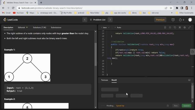 98. Validate Binary Search Tree LeetCode Problem with Java Code Explained
