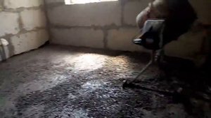 Керамзитобетонный черновой пол. Заливка под лазер