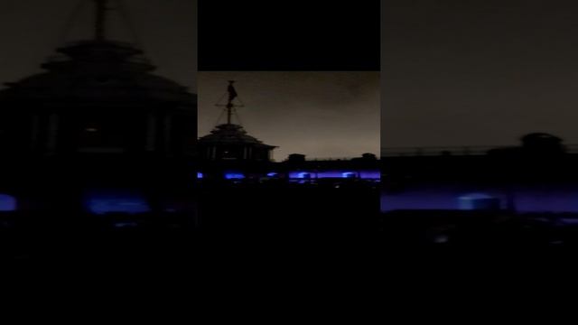 Главная часть светового шоу в Петропавловской крепости. Ноябрь 2023