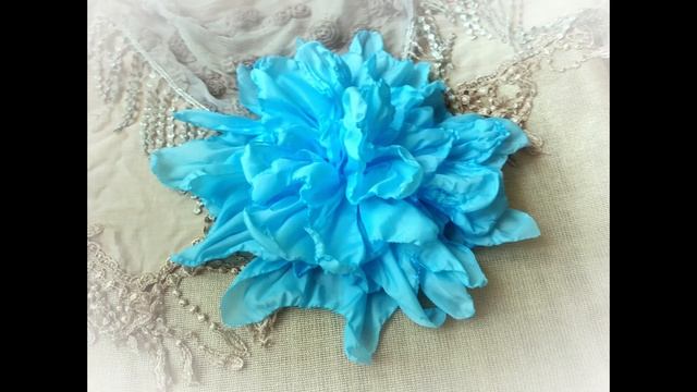 Philadella's Large Brooches Flowers. Fabric Flowers. Большие броши - цветы из ткани. смотреть онлайн