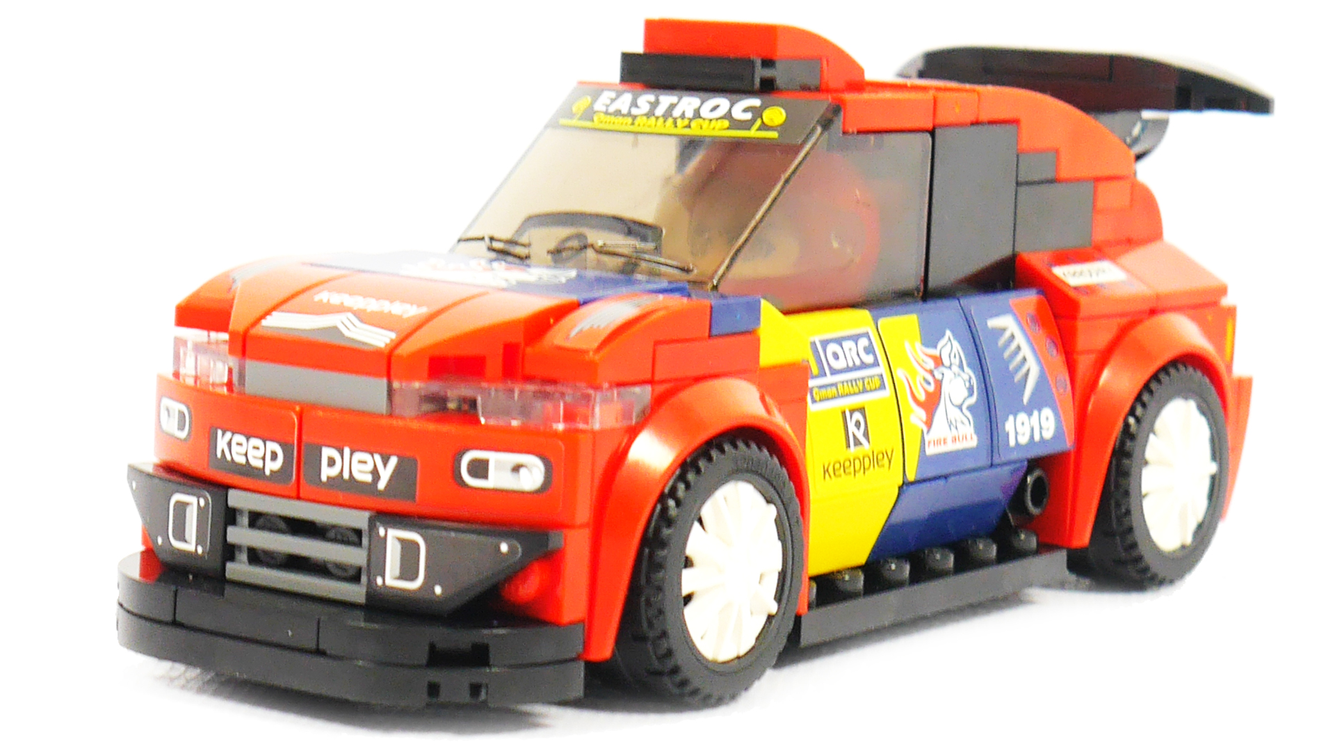 Собираем ЛЕГО гоночный автомобиль -  Qman  MineCity 4201-5 Dragon WRC-88